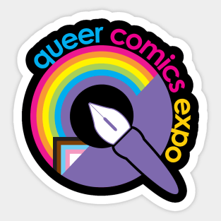 QCE "Q" Logo Inclusive Modern Pride Sticker